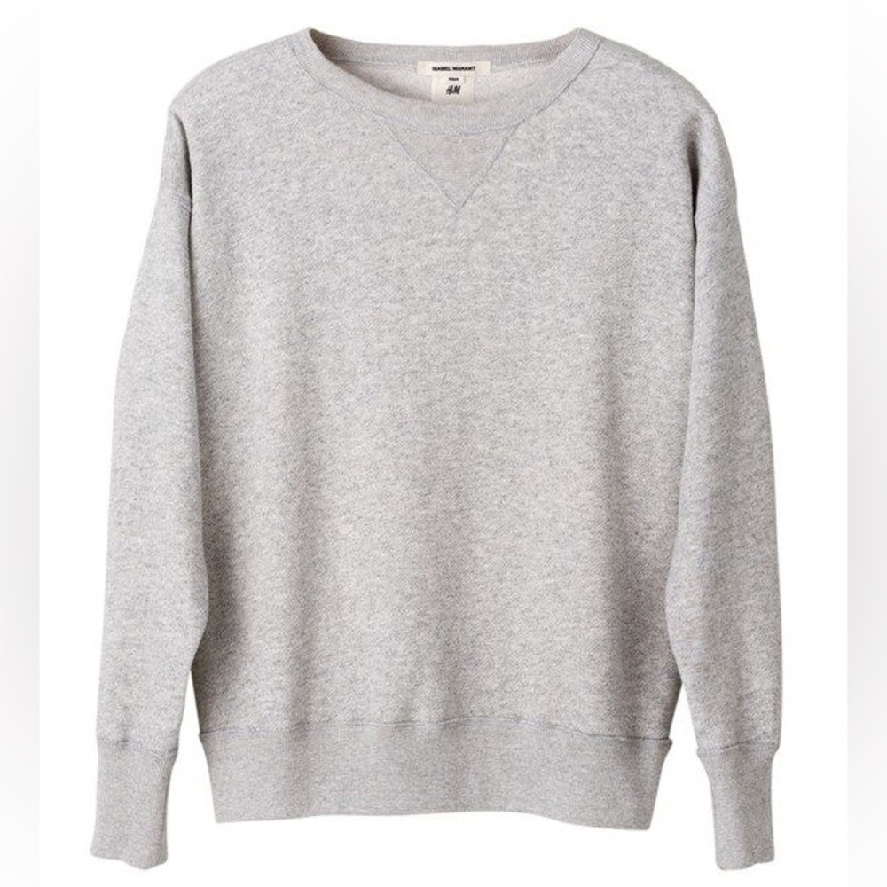 Isabel Marant x H&M limited edition - Gray Crewneck Sweatshirt. 100% soft cotton